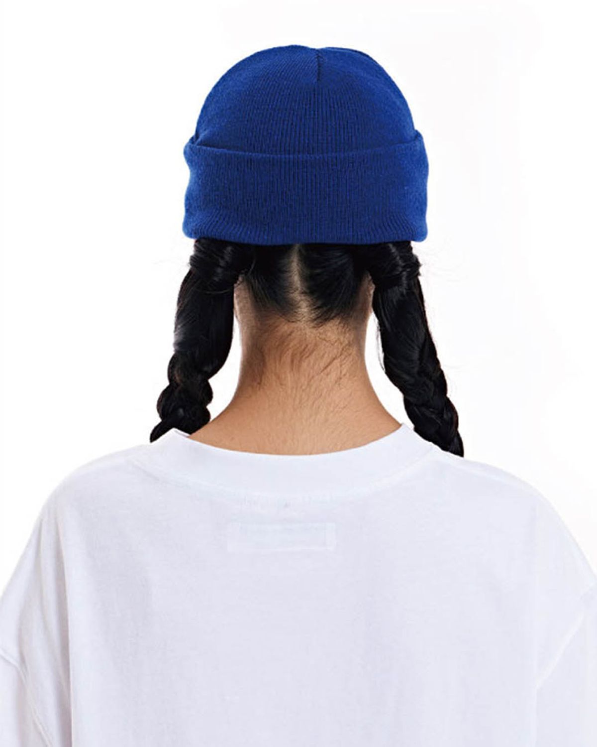 더뮤지엄비지터(THEMUSEUMVISITOR) CUBIC LOGO STITCHED BEANIE (BLUE)