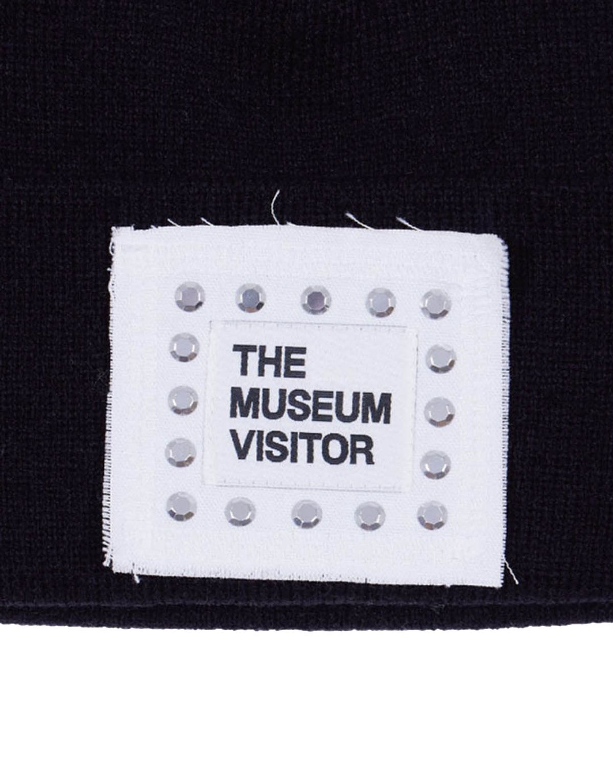 더뮤지엄비지터(THEMUSEUMVISITOR) CUBIC LOGO STITCHED BEANIE (BLACK)