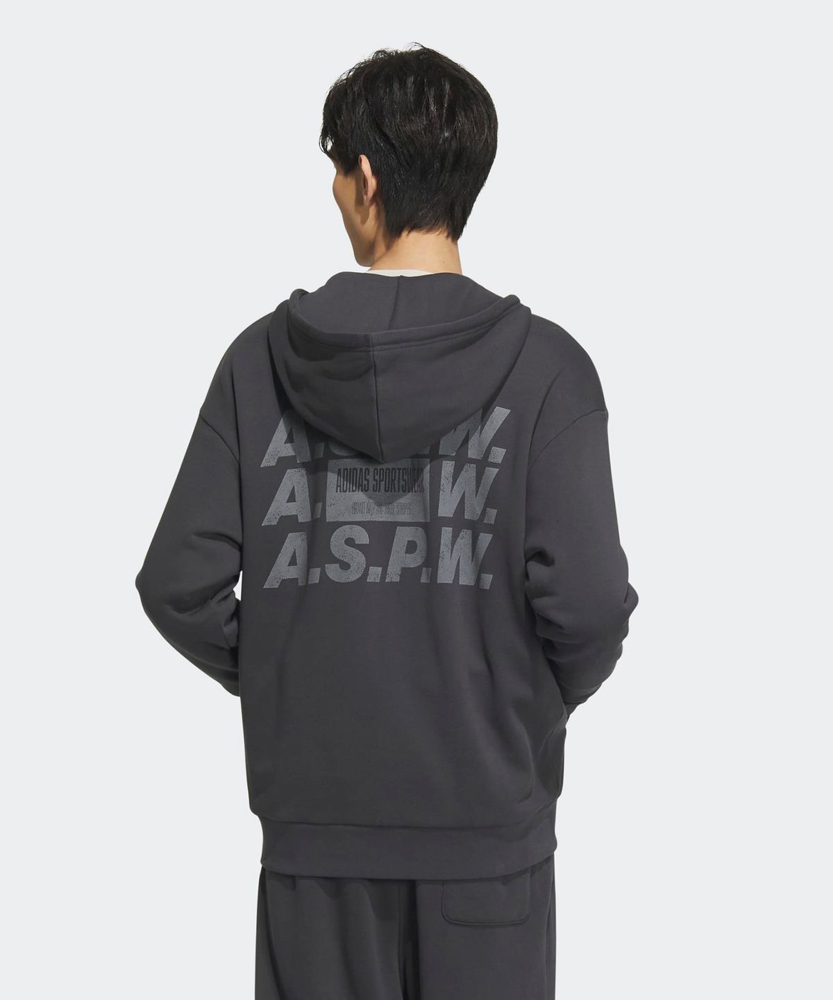 아디다스(ADIDAS) 버비아지 풀집 후디 - 카본 / IS7426