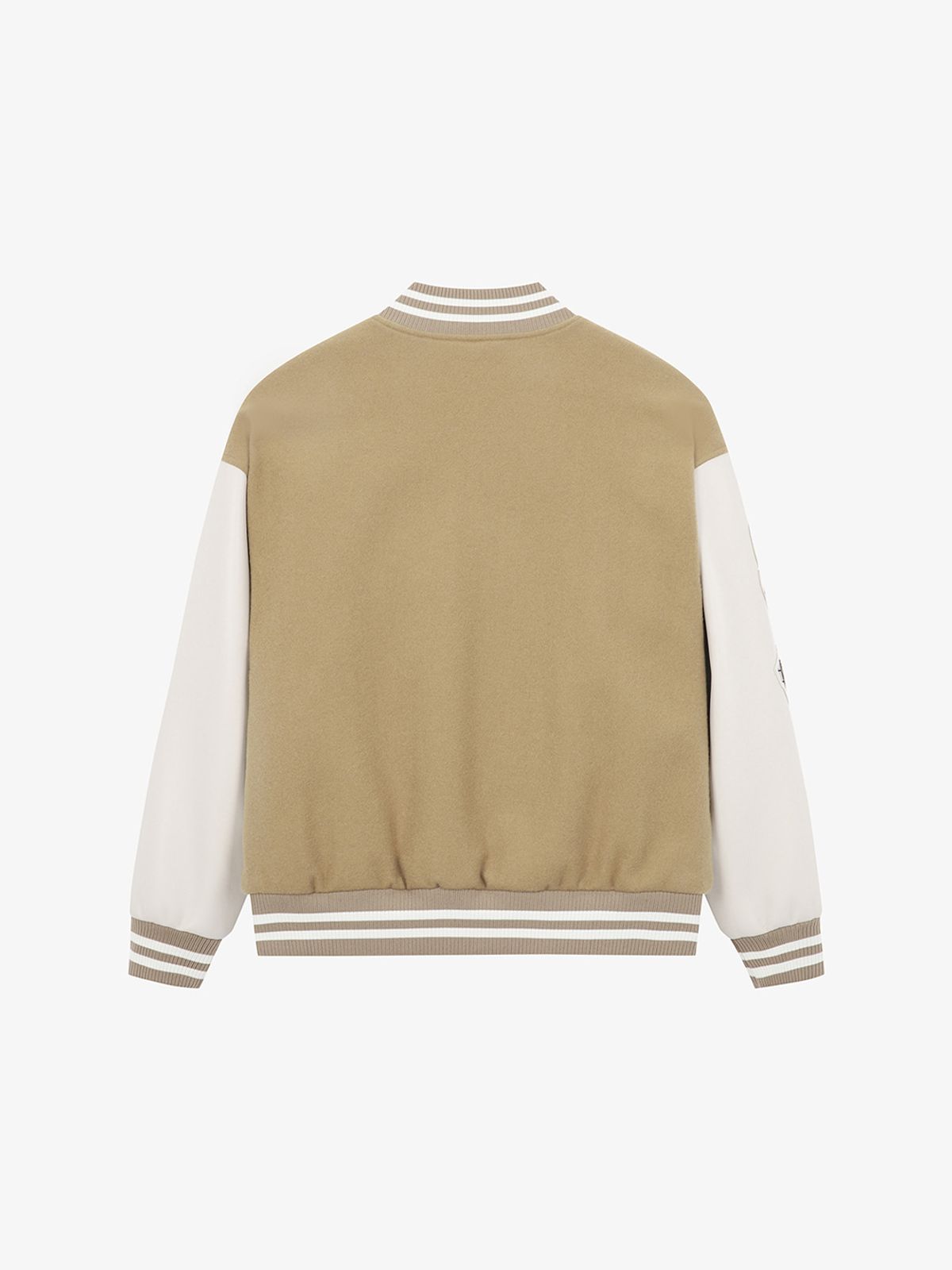 수프라(SUPRA) 울 와펜 소매 포인트 바시티 자켓(BEIGE)