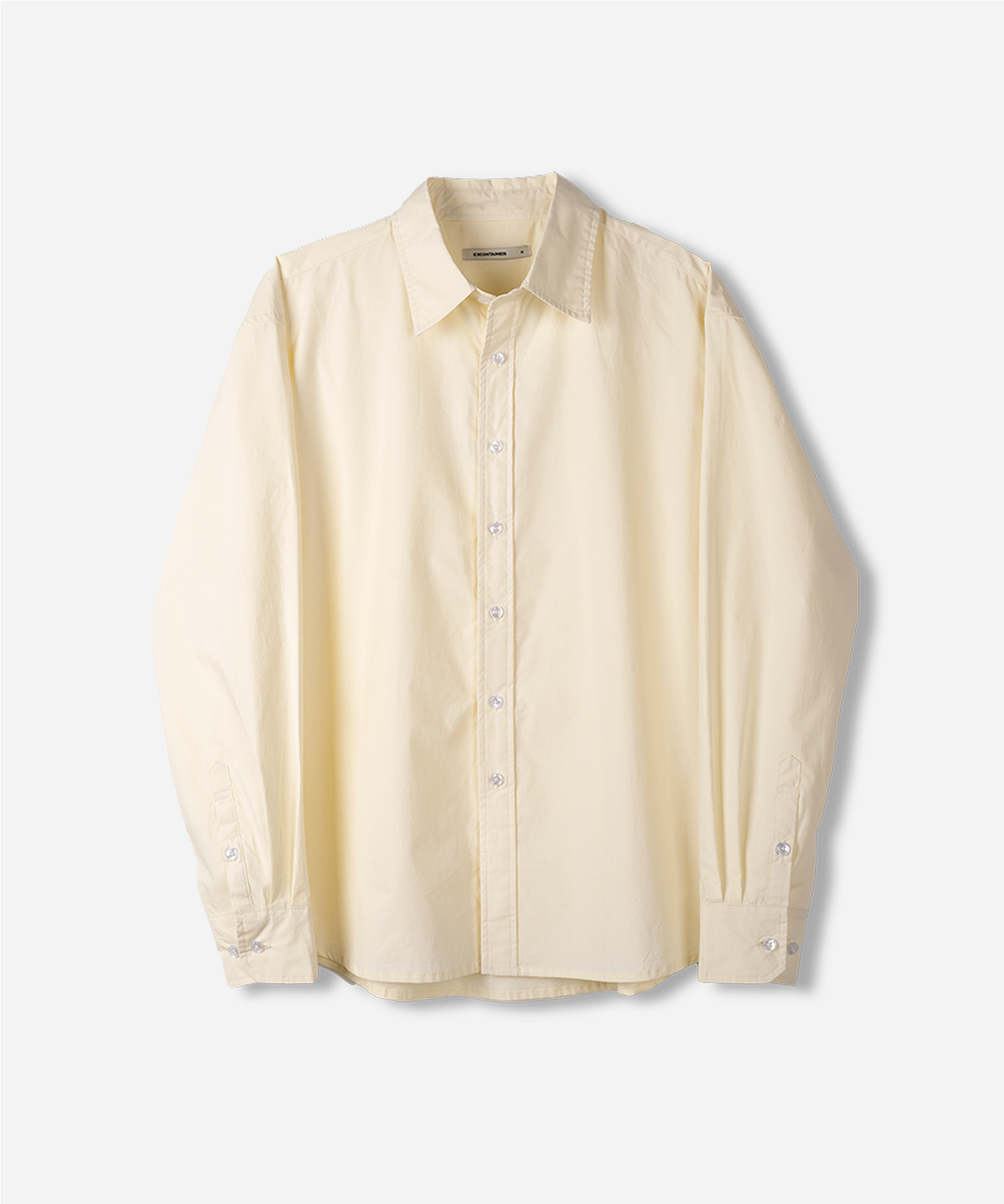 엑스컨테이너(EXCONTAINER) 오버핏 페이퍼 셔츠 (LEMON)