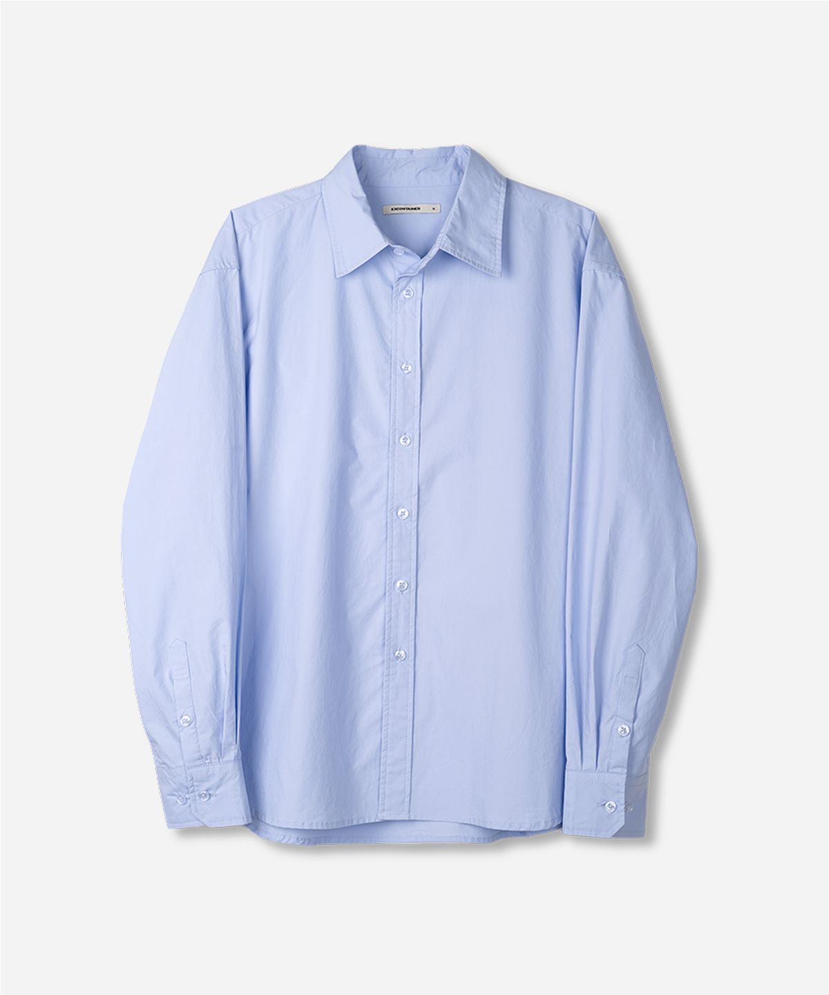 엑스컨테이너(EXCONTAINER) 오버핏 페이퍼 셔츠 (BLUE)