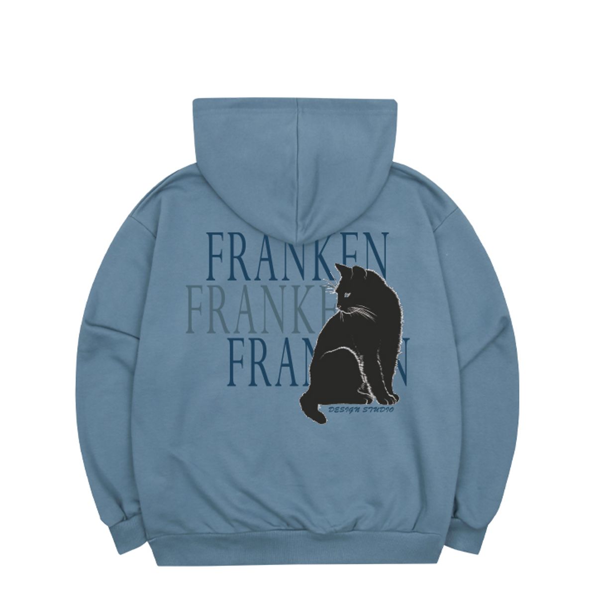 프랑켄모노(FRANKENMONO) (고퀄 3단쭈리) 블랙캣 후드집업