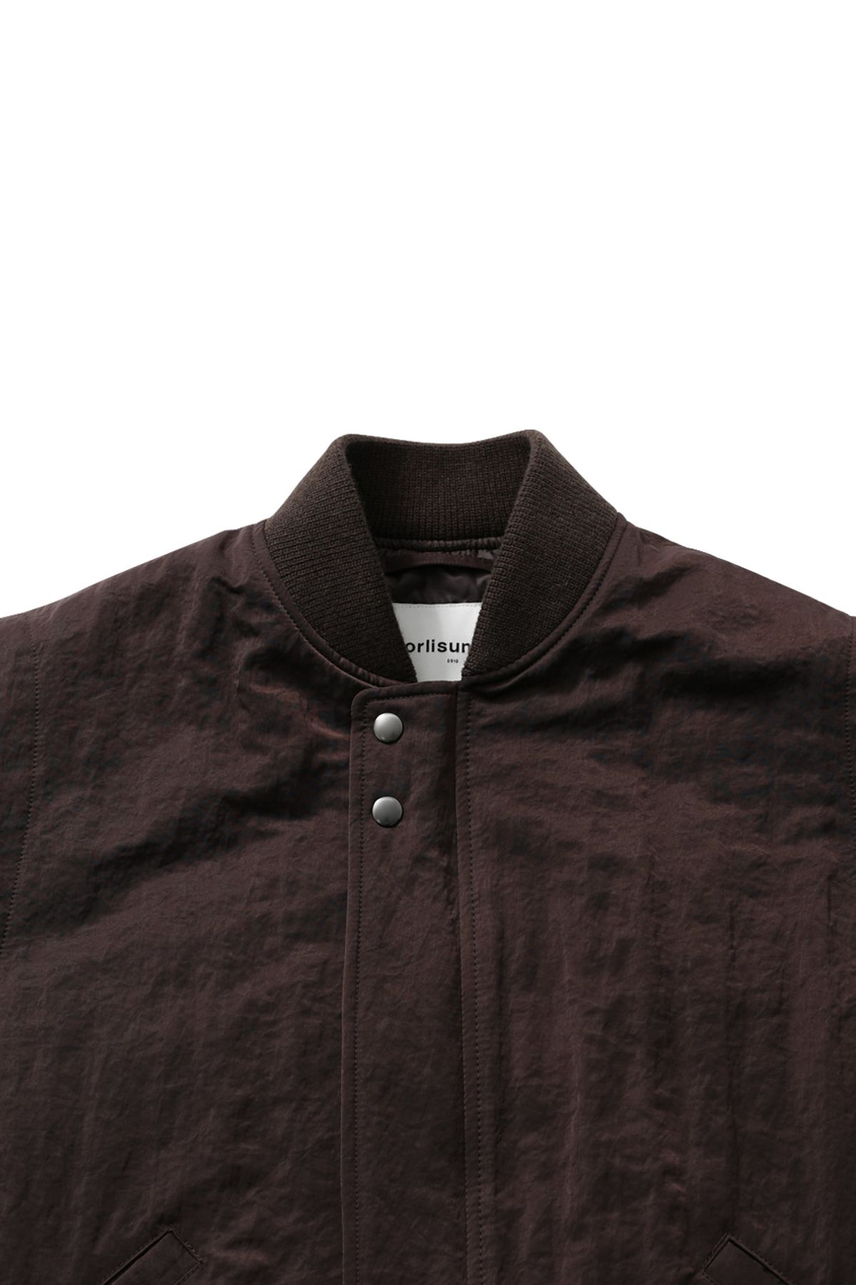 홀리선(HORLISUN) Cooper Crease Nylon Vest Burgundy Brown