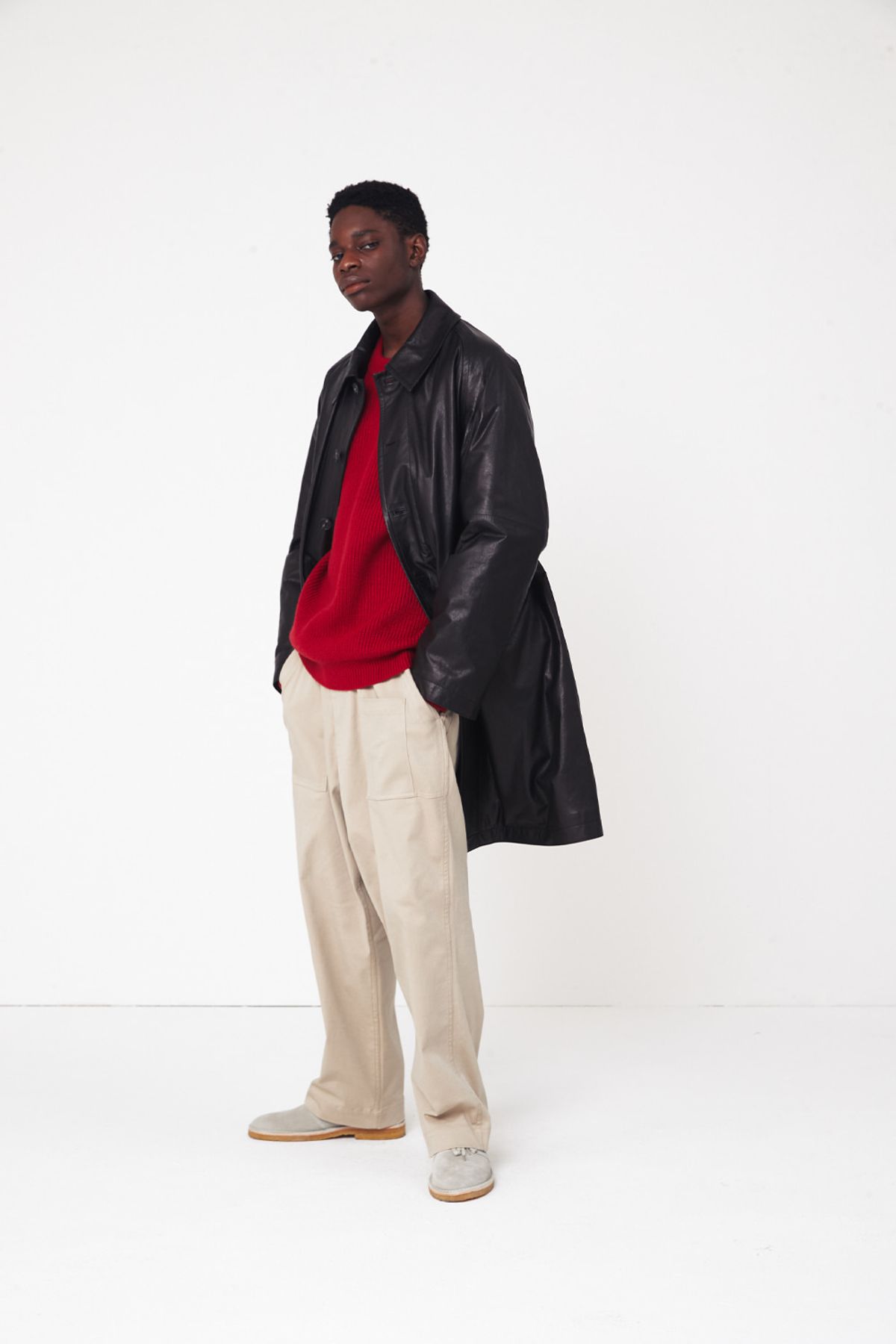 홀리선(HORLISUN) York Fatigue Chino Pants Oxford Beige