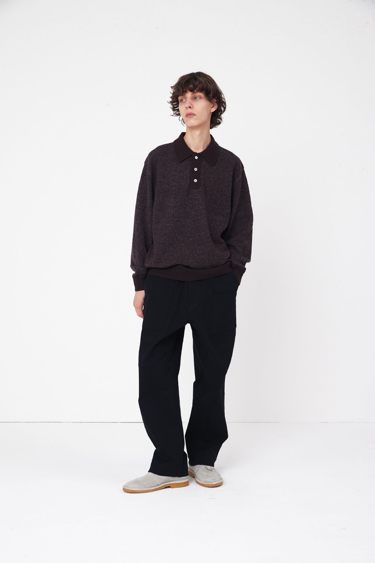 홀리선(HORLISUN) York Fatigue Chino Pants Black