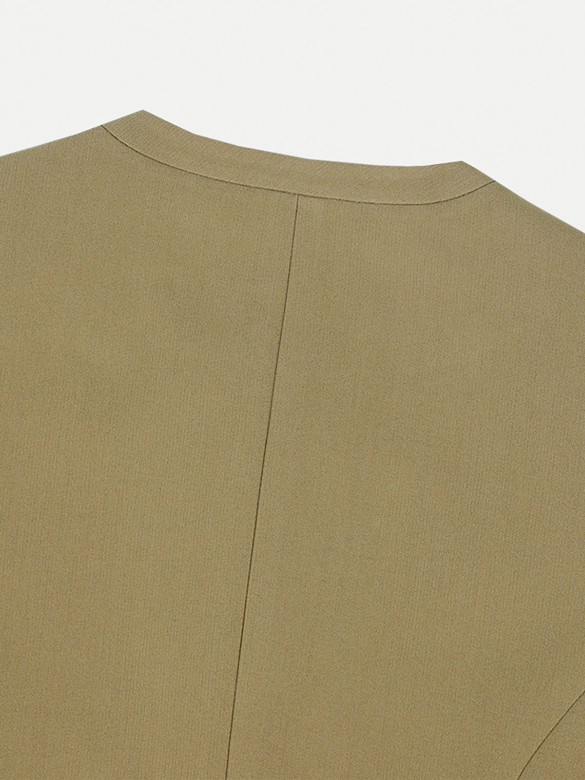 르세지엠(LESEIZEME) Celine Round No Collar Crop Jacket - Beige