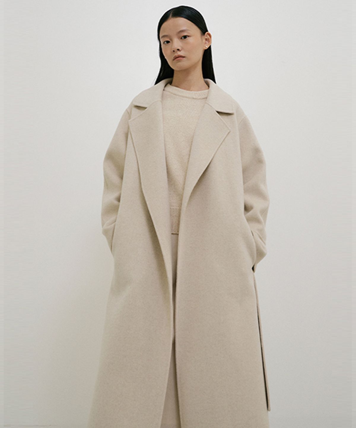 링서울(LINGSEOUL) handmade cashmere coat-oat