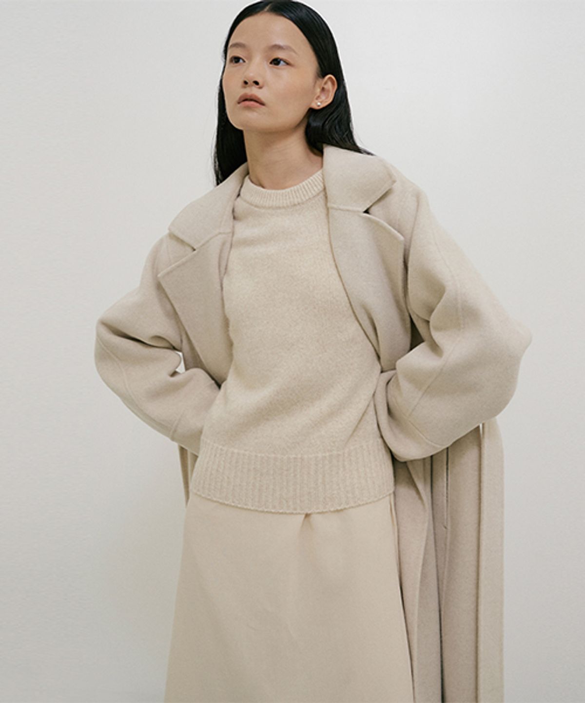 링서울(LINGSEOUL) handmade cashmere coat-oat