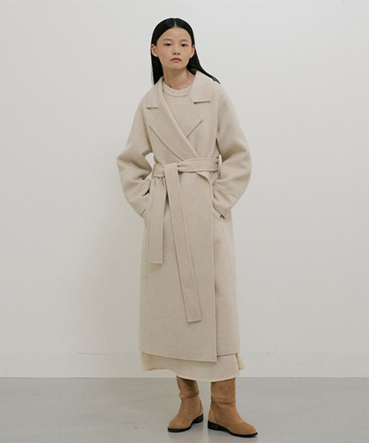 링서울(LINGSEOUL) handmade cashmere coat-oat