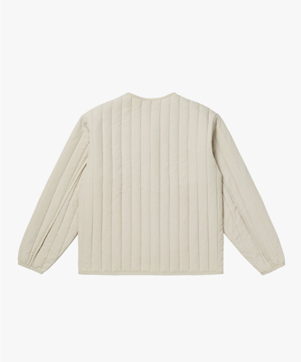 골스튜디오(GOALSTUDIO) VERTICAL QUILTED CARDIGAN-IVORY