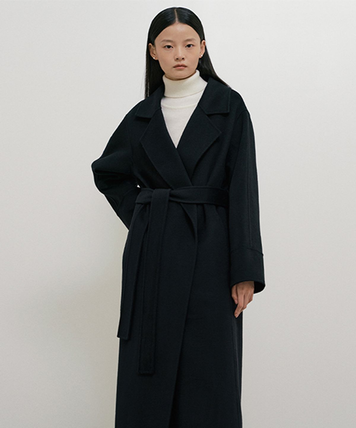 링서울(LINGSEOUL) handmade cashmere coat-black
