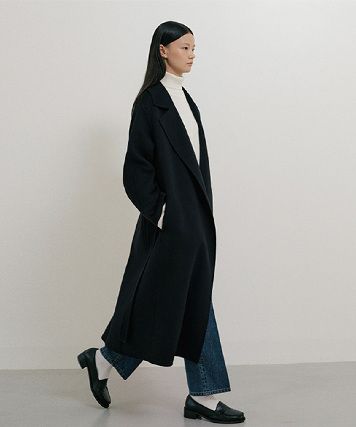 링서울(LINGSEOUL) handmade cashmere coat-black