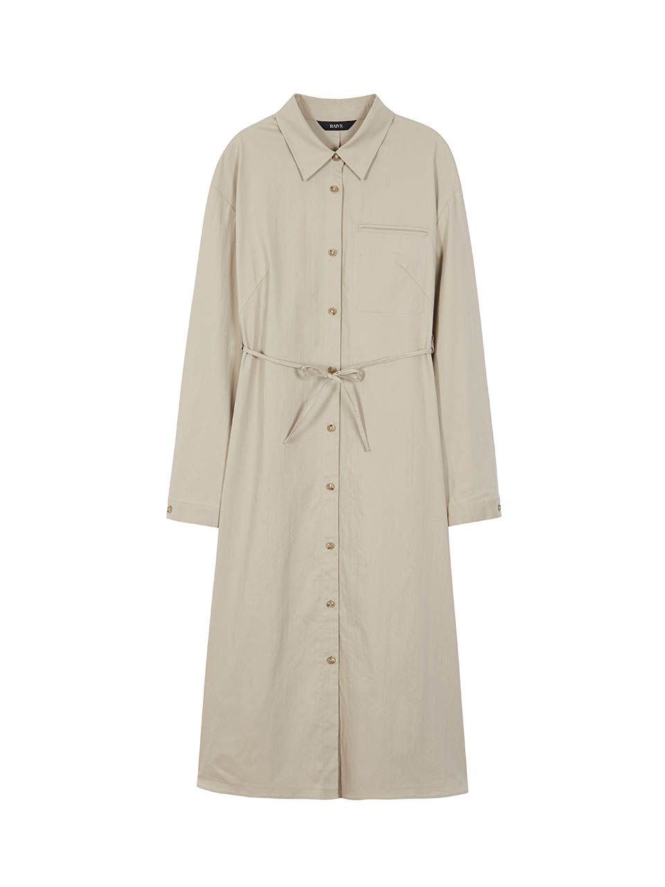 ★RAIVE★ Back Shirring Onepiece in Beige VW3AO30091 Back Shirring Onepiece in Beige VW3AO300-91 - RAIVE