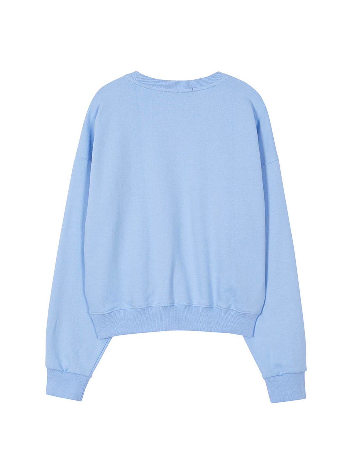 레이브(RAIVE) The Shell Heart Graphic Sweatshirt in Blue VW3AE108-22