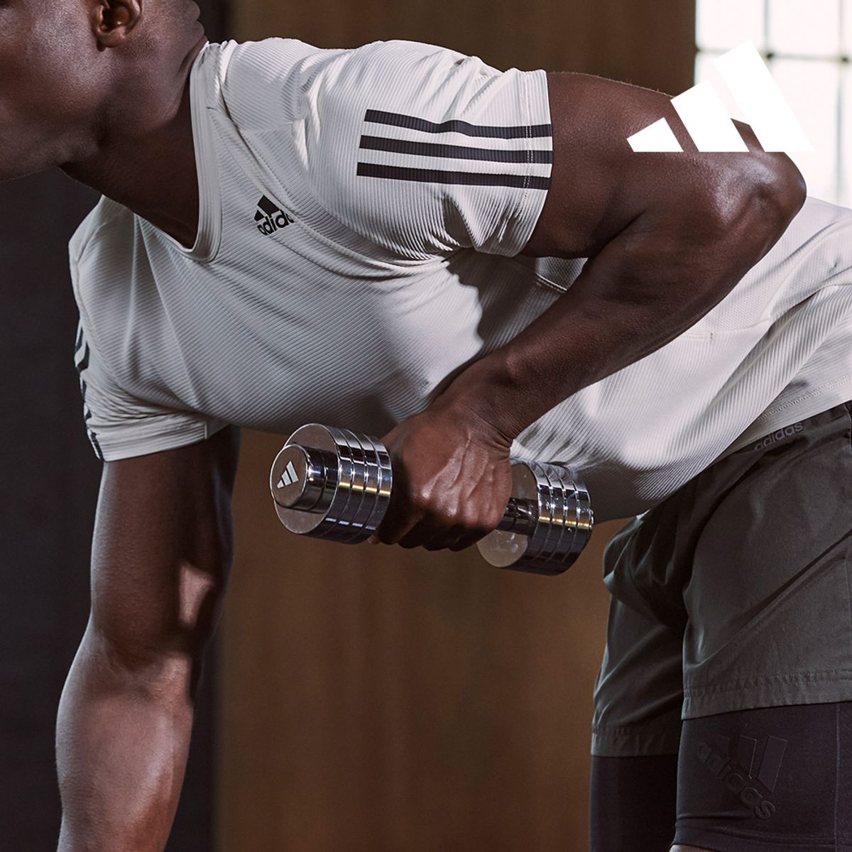 아디다스 피트니스(ADIDAS FITNESS) 무게조절 크롬 덤벨 아령 5kg