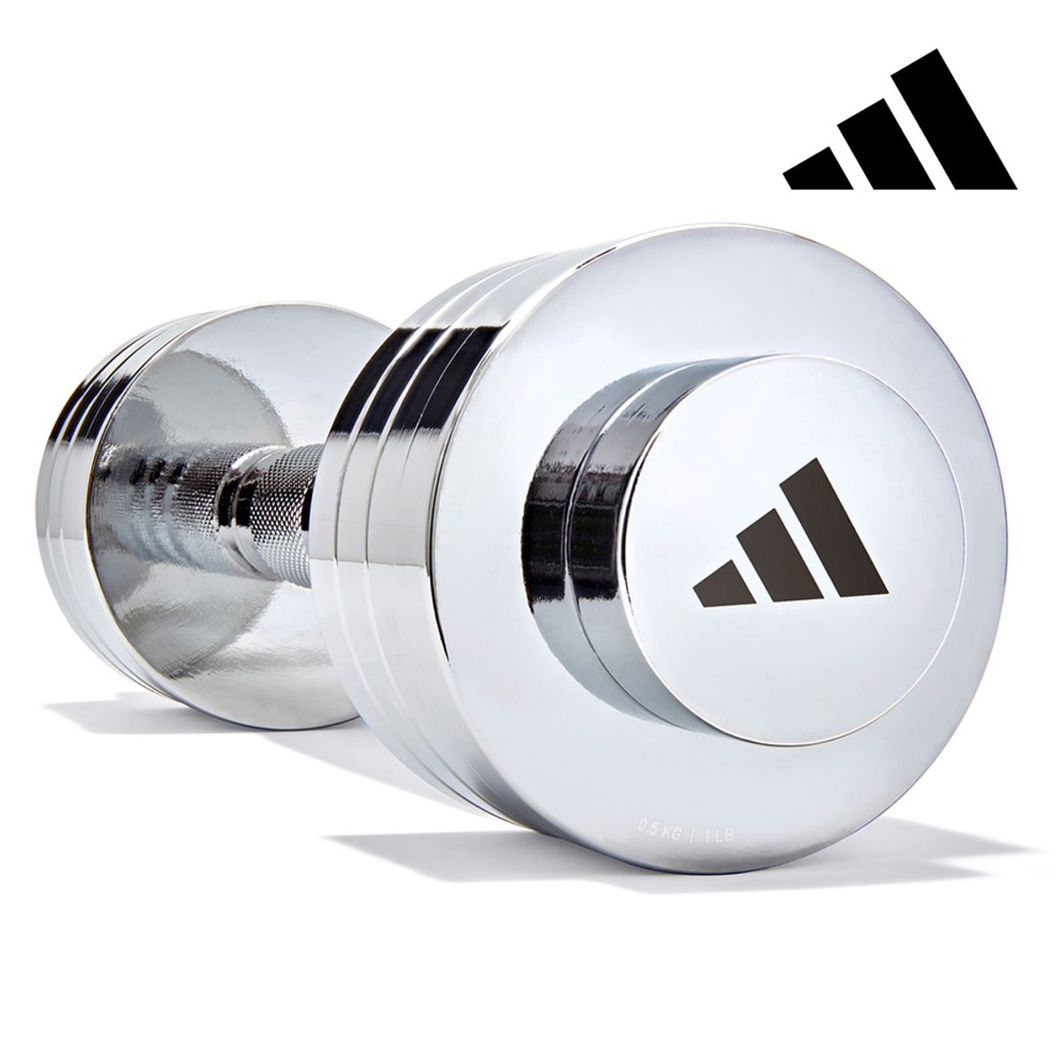 아디다스 피트니스(ADIDAS FITNESS) 무게조절 크롬 덤벨 아령 5kg