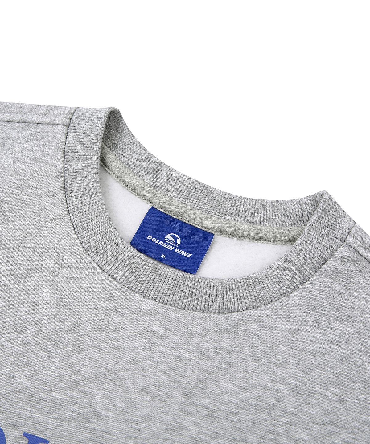 돌핀웨이브어패럴(DOLPHIN WAVE APPAREL) 돌핀 워터링 에센셜 기모 스웻셔츠 멜란지그레이