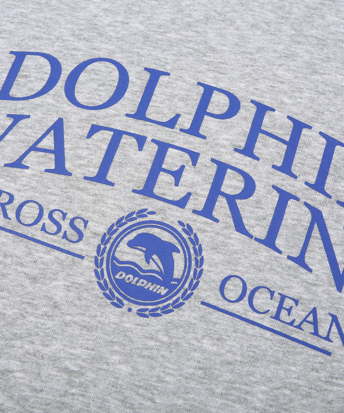 돌핀웨이브어패럴(DOLPHIN WAVE APPAREL) 돌핀 워터링 에센셜 기모 스웻셔츠 멜란지그레이