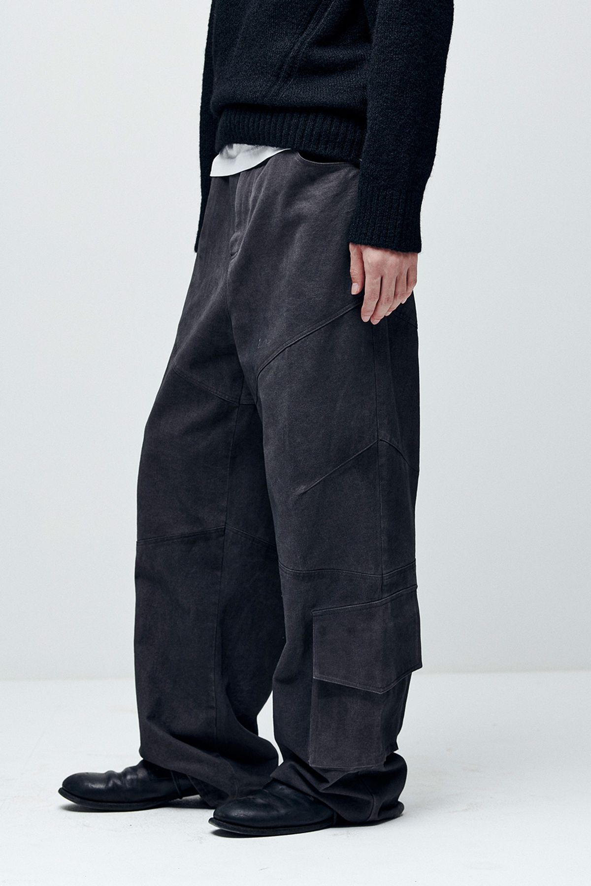 애니타임로릭(ANYTIME LOREAK) Rose Washing Pants-Charcoal