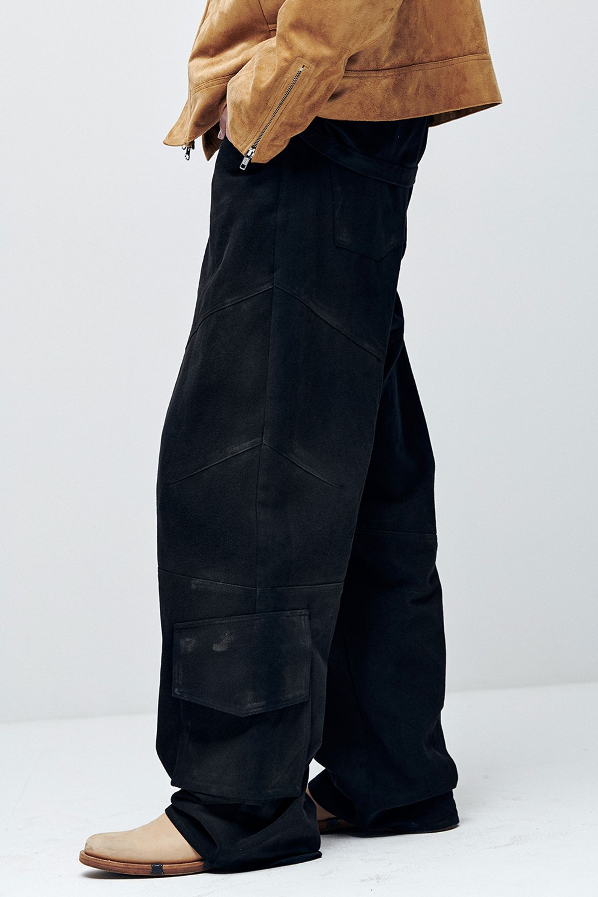 애니타임로릭(ANYTIME LOREAK) Rose Washing Pants-BLACK