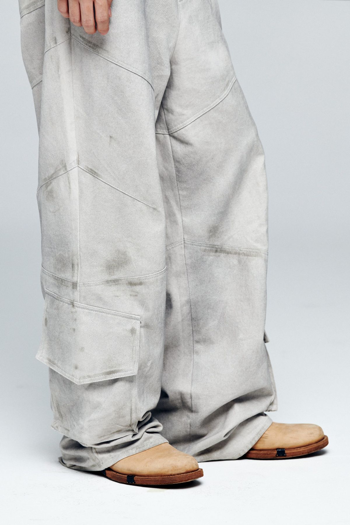 애니타임로릭(ANYTIME LOREAK) Rose Washing Pants-LIGHT GRAY