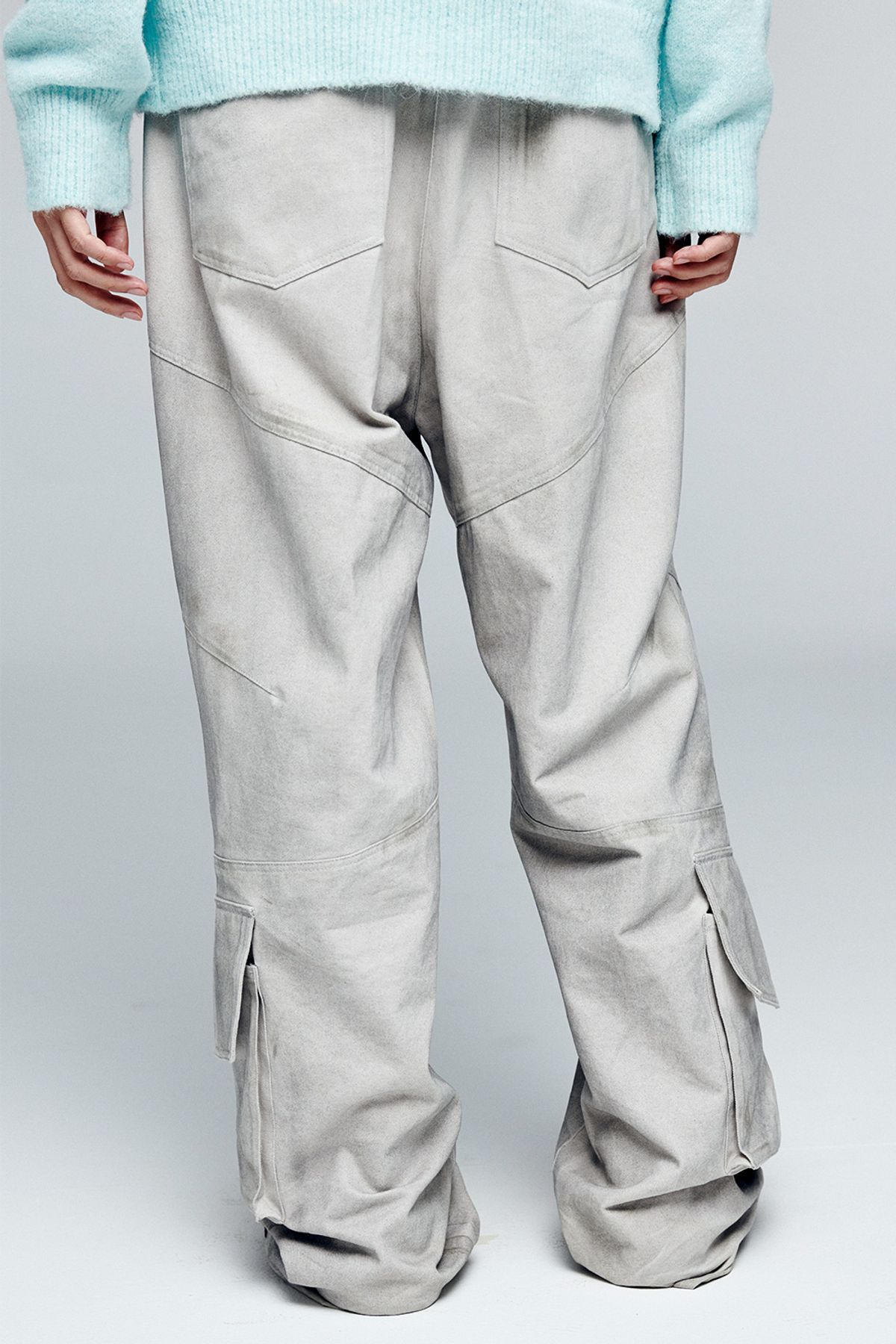 애니타임로릭(ANYTIME LOREAK) Rose Washing Pants-LIGHT GRAY