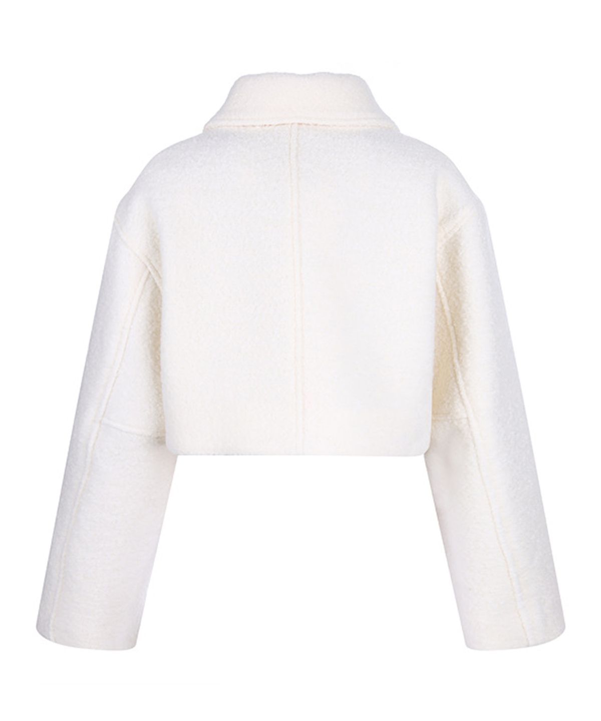 라라폭스(LALAFOX) TWO-WAY CROP JACKET IVORY BP3WJ003