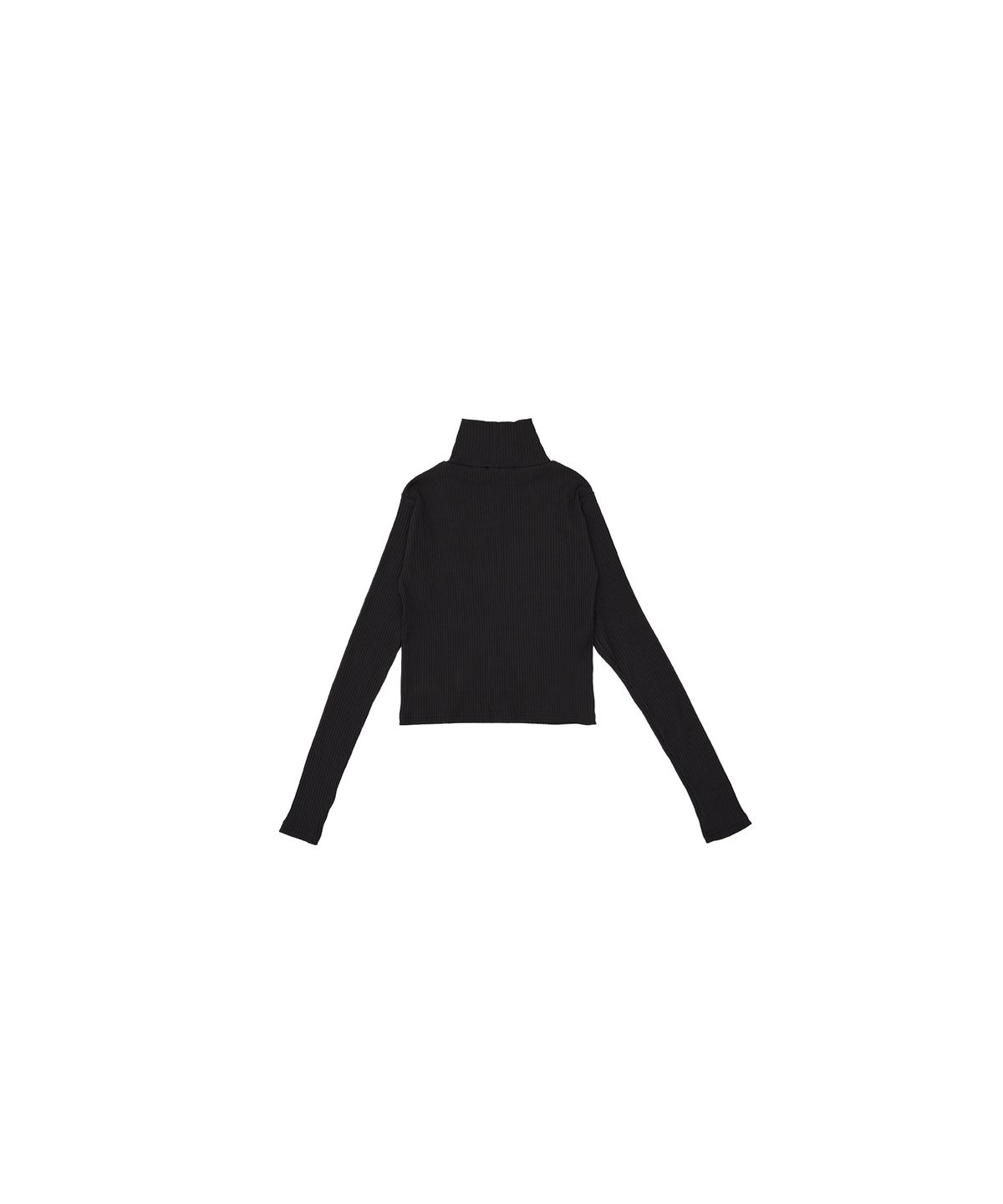 320쇼룸(320SHOWROOM) Shoulder cut out Slim Ribbed Span Turtle neck Tshirts Deep navy