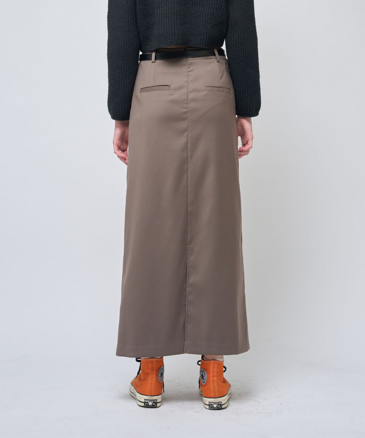 320쇼룸(320SHOWROOM) 1Cargo Pocket Long Skirt Khaki brown