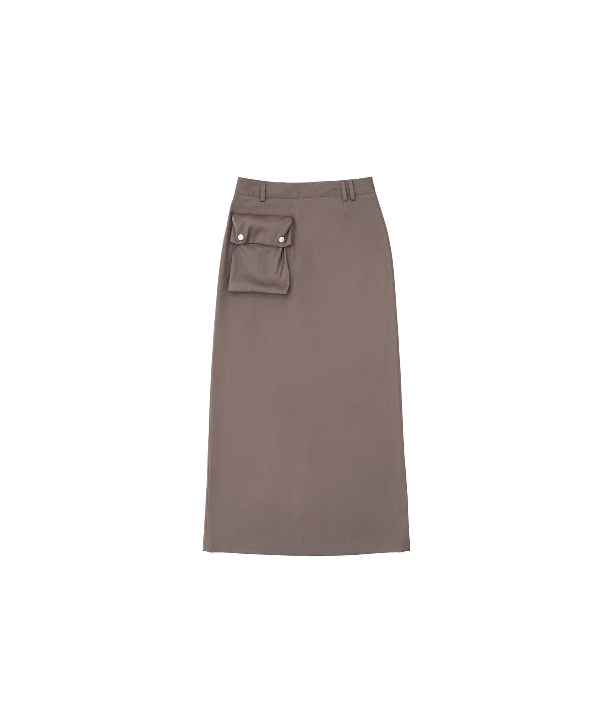 320쇼룸(320SHOWROOM) 1Cargo Pocket Long Skirt Khaki brown
