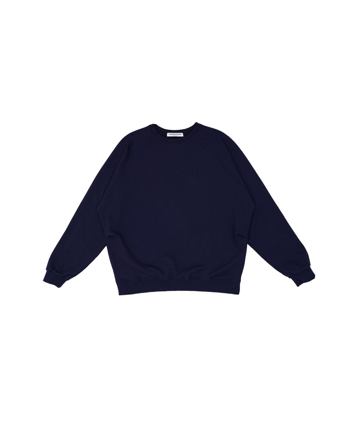 320쇼룸(320SHOWROOM) Pintuck raglan sleeve Logo embroidery Sweat shirt Navy
