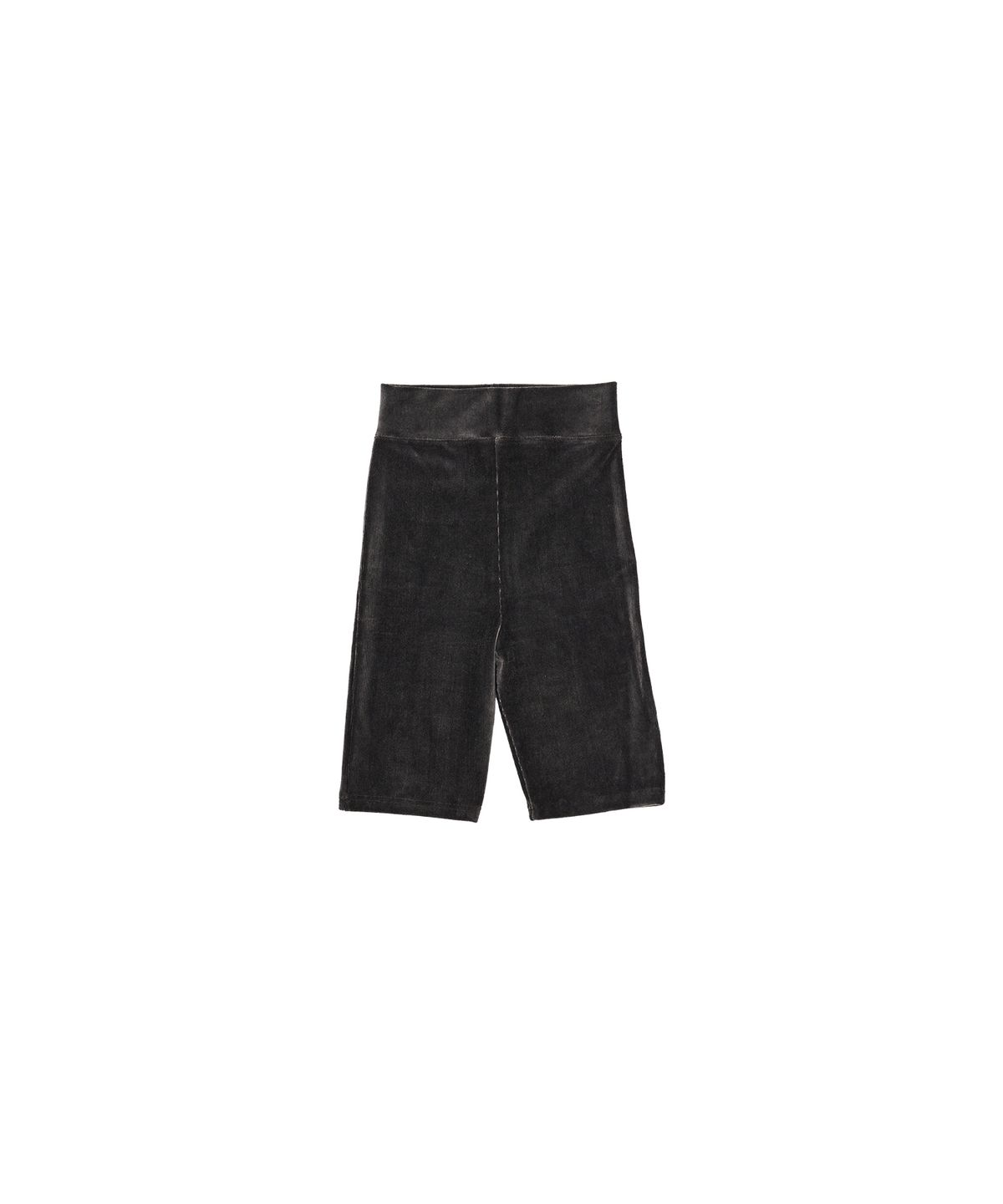 320쇼룸(320SHOWROOM) Modal velour Ribbed Biker shorts Charcoal