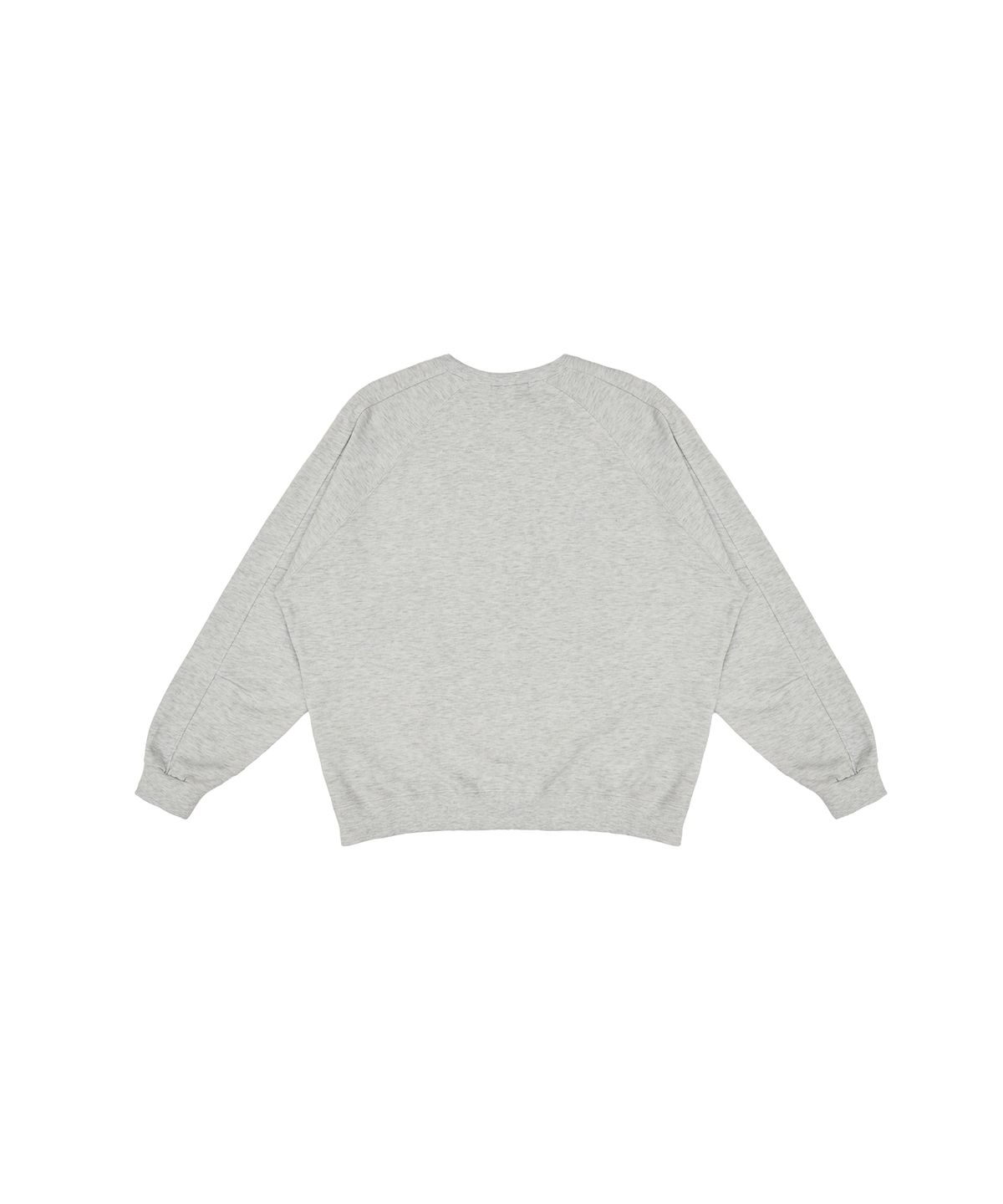 320쇼룸(320SHOWROOM) Pintuck raglan sleeve Logo embroidery Sweat shirt Melange