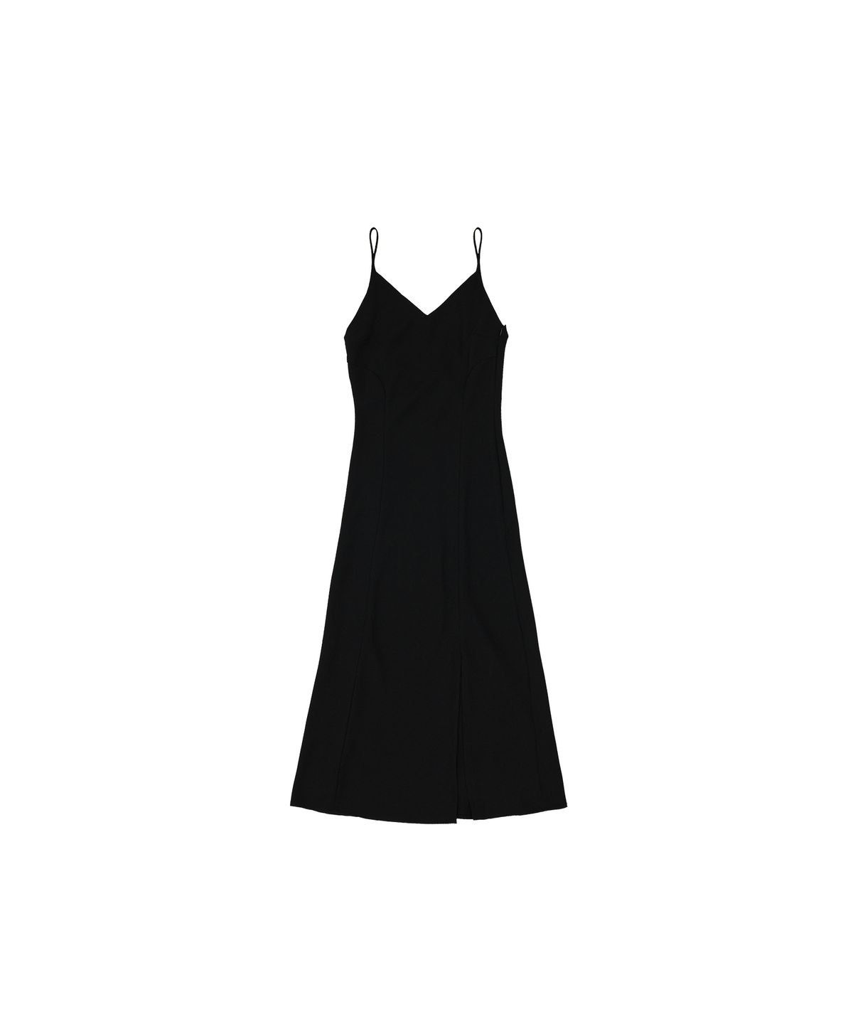 320쇼룸(320SHOWROOM) Feminine line Sleeveless Slit Long dress Black