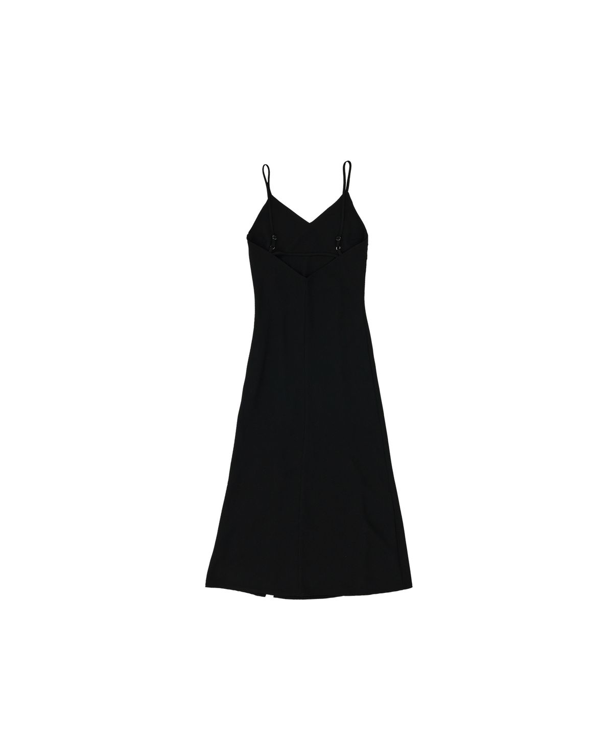 320쇼룸(320SHOWROOM) Feminine line Sleeveless Slit Long dress Black