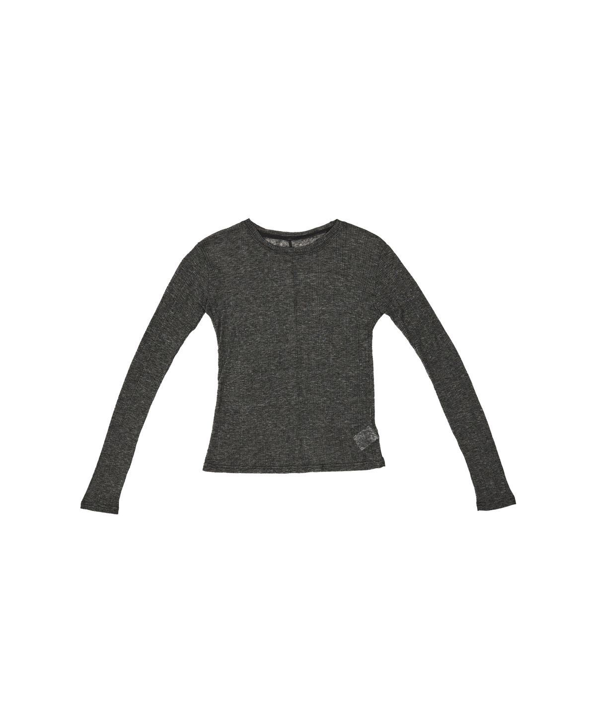 320쇼룸(320SHOWROOM) Wool blend See-through Long sleeve Tshirts Gray