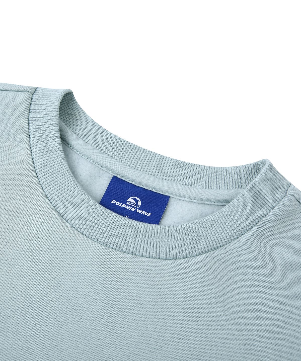 돌핀웨이브어패럴(DOLPHIN WAVE APPAREL) 돌핀 워터링 에센셜 기모 스웻셔츠 블루