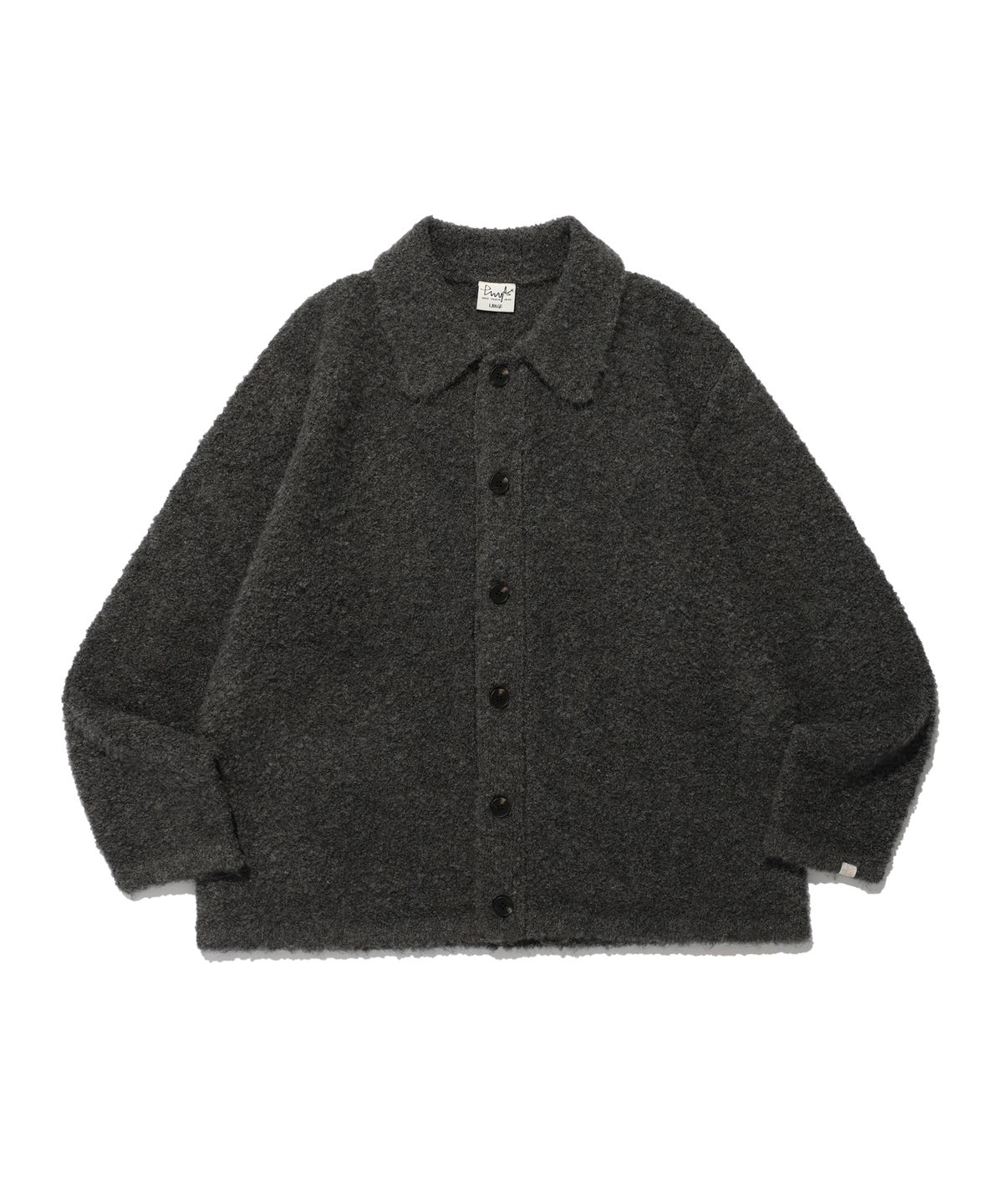 피지컬 디파트먼트(PHYSICAL DEPARTMENT) BOUCLE PK CARDIGAN CHARCOAL
