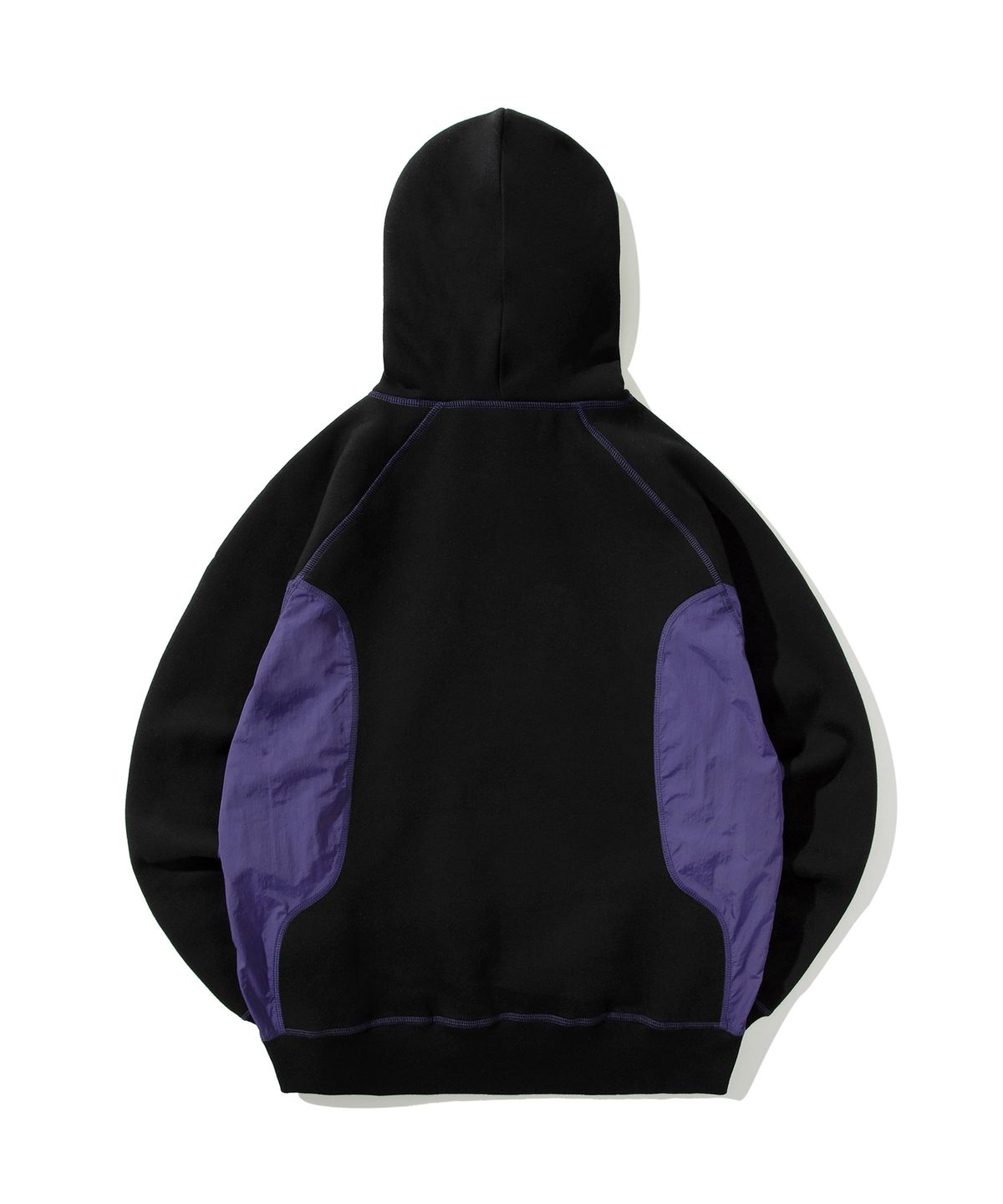 예일(YALE) [ONEMILE WEAR] 나일론 페브릭 믹스 후드 블랙