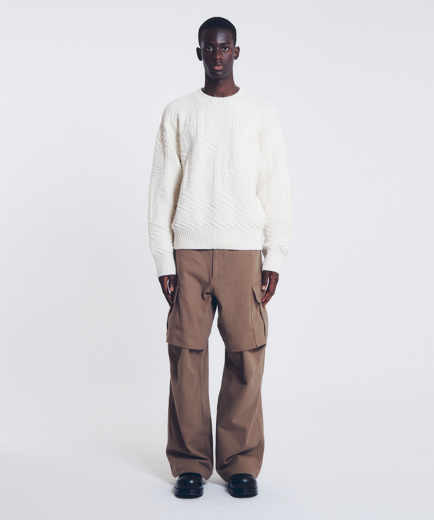 deres☆ paper cotton sweater オフホワイト 251641F096001_1.jpg