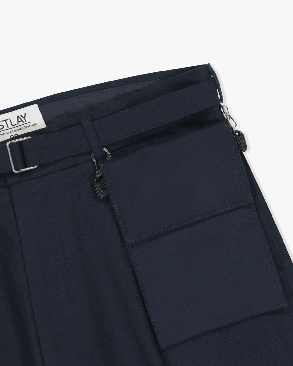 아스트레이(ASTLAY) Stella Sacoche Pants (Dark Navy)