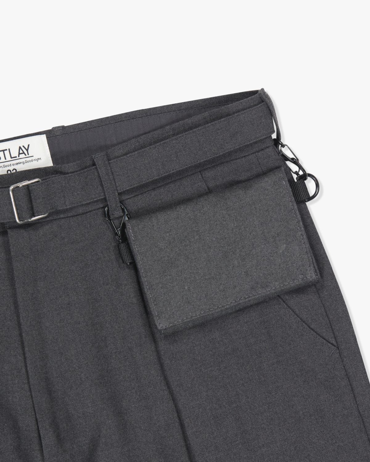 아스트레이(ASTLAY) Stella Sacoche Pants (Chacol Gray)