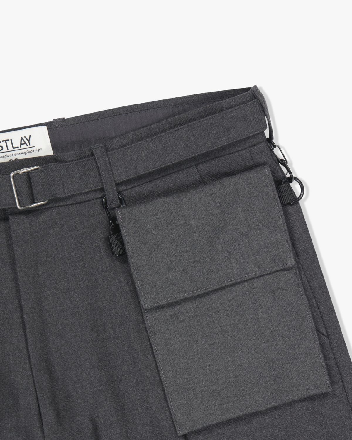 아스트레이(ASTLAY) Stella Sacoche Pants (Chacol Gray)