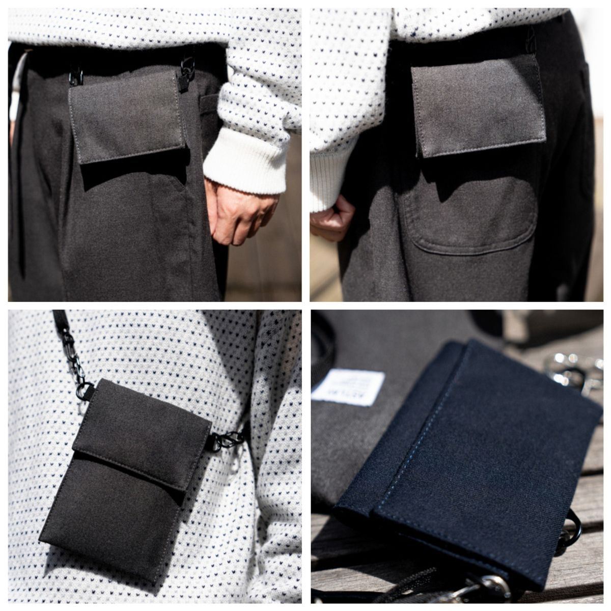 아스트레이(ASTLAY) Stella Sacoche Pants (Chacol Gray)