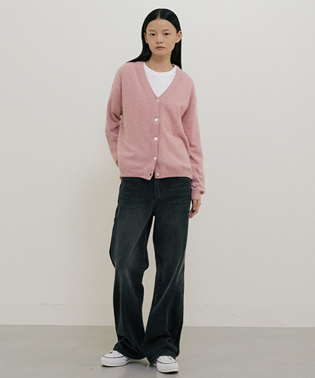 링서울(LINGSEOUL) black wide denim pants