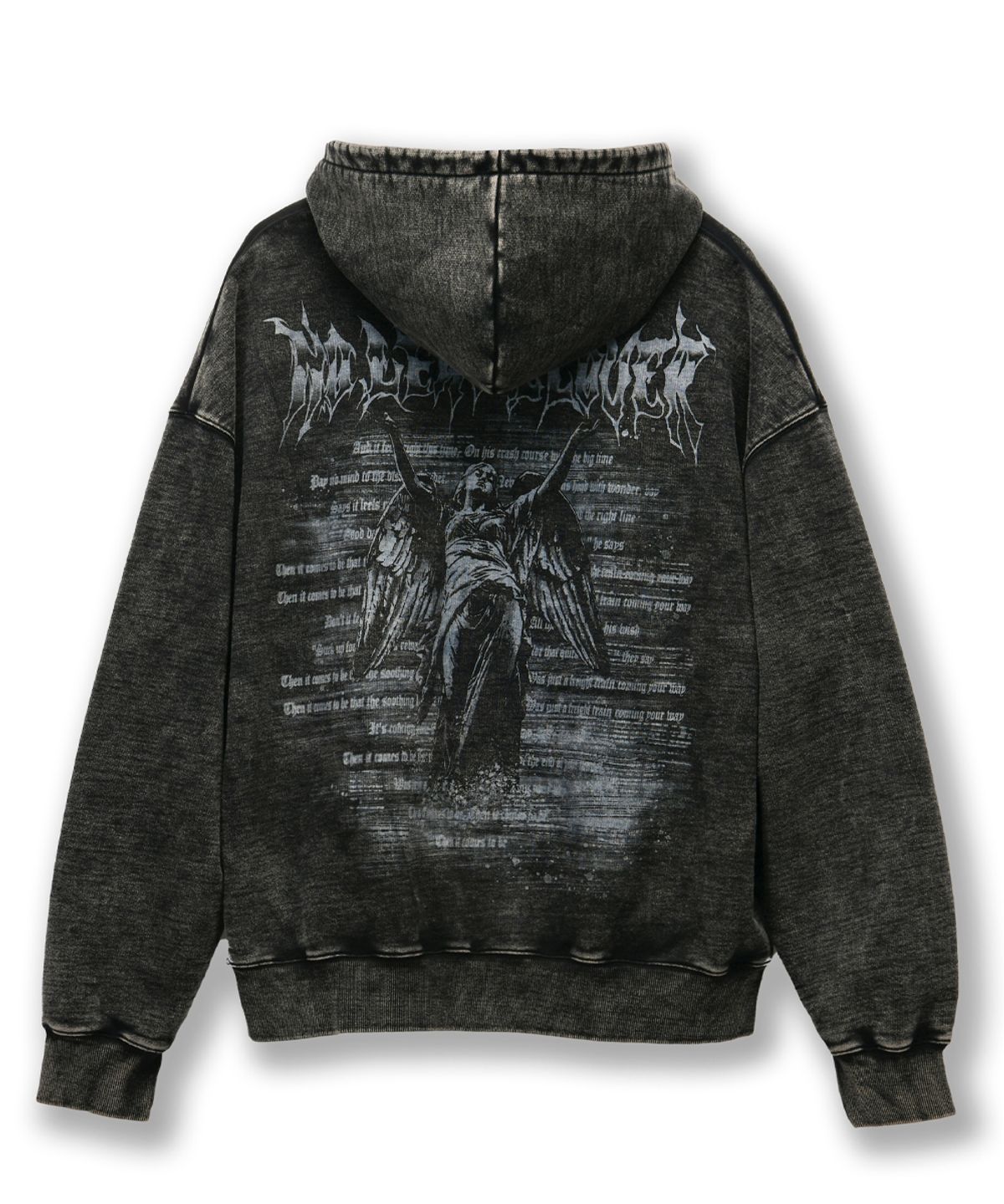 주앙옴므(JUAN HOMME) PRAY FOR HOOD PULLOVER (BLACK)