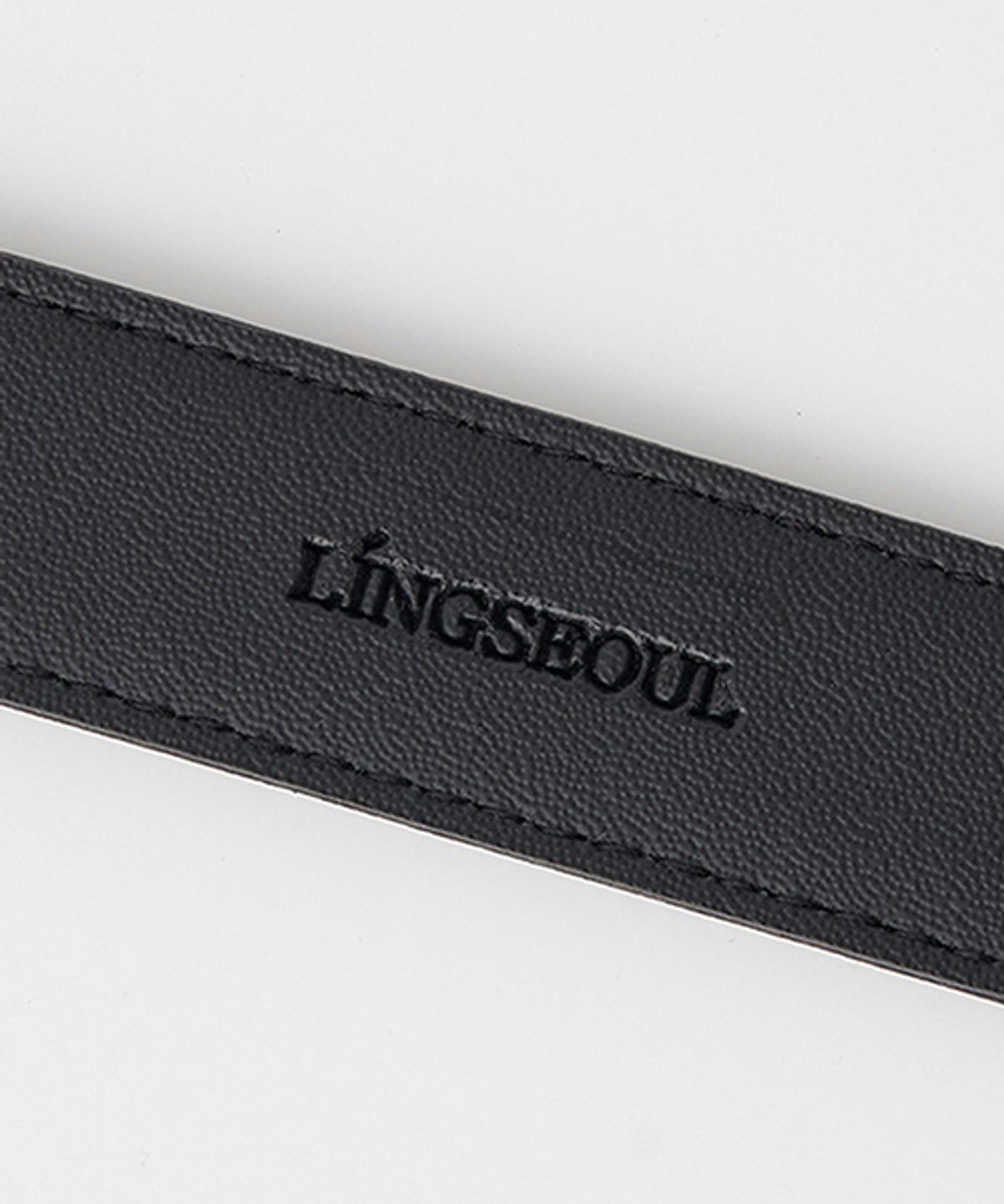 링서울(LINGSEOUL) [선물옵션] 25mm vintage leather belt - [brown/black]