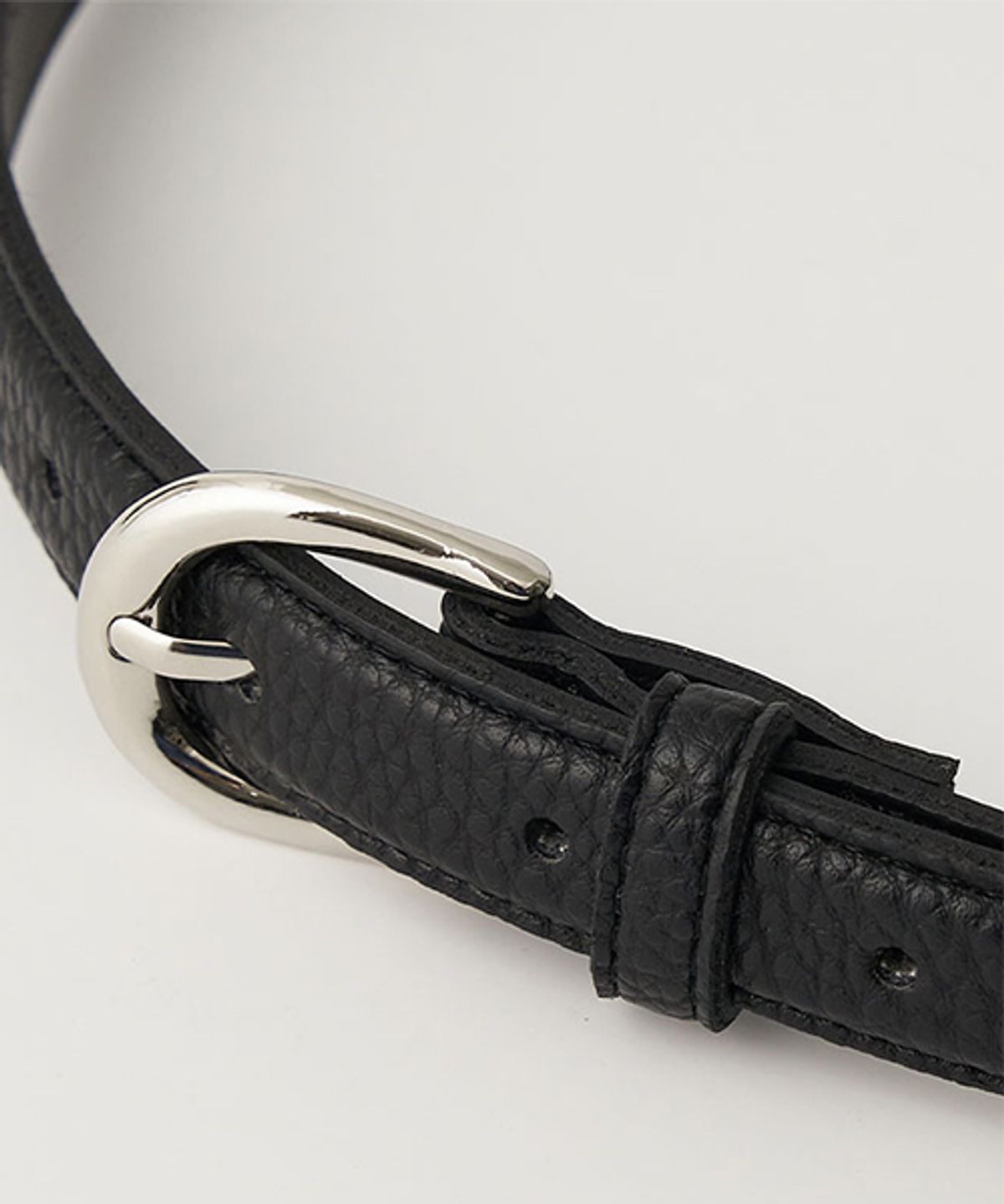 링서울(LINGSEOUL) [선물옵션] 20mm leather crack belt - [silver/gold]
