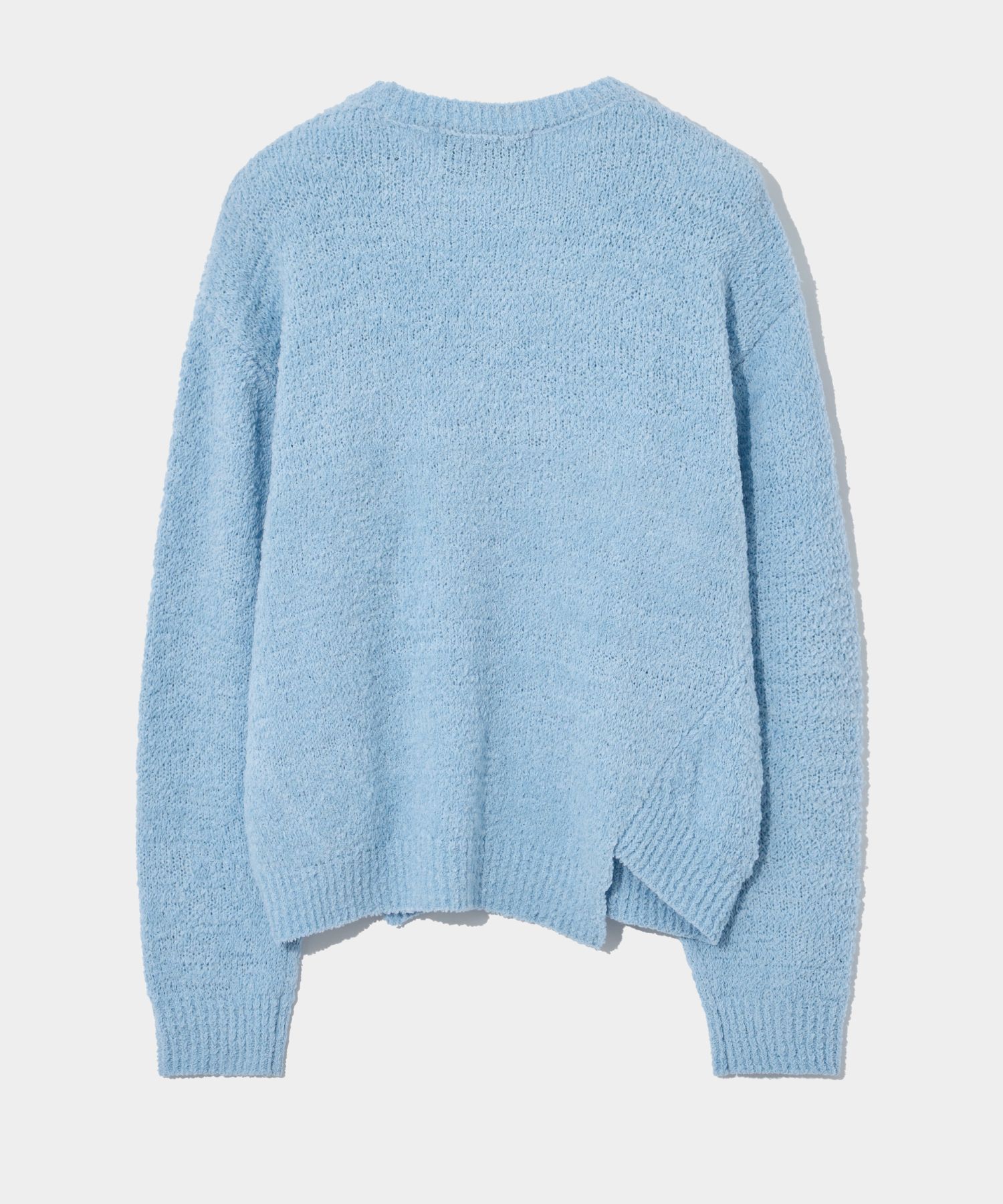 MUSINSA | SATUR Dublin unbalanced wool blend knit light blue